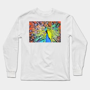 Abstract peacock Long Sleeve T-Shirt